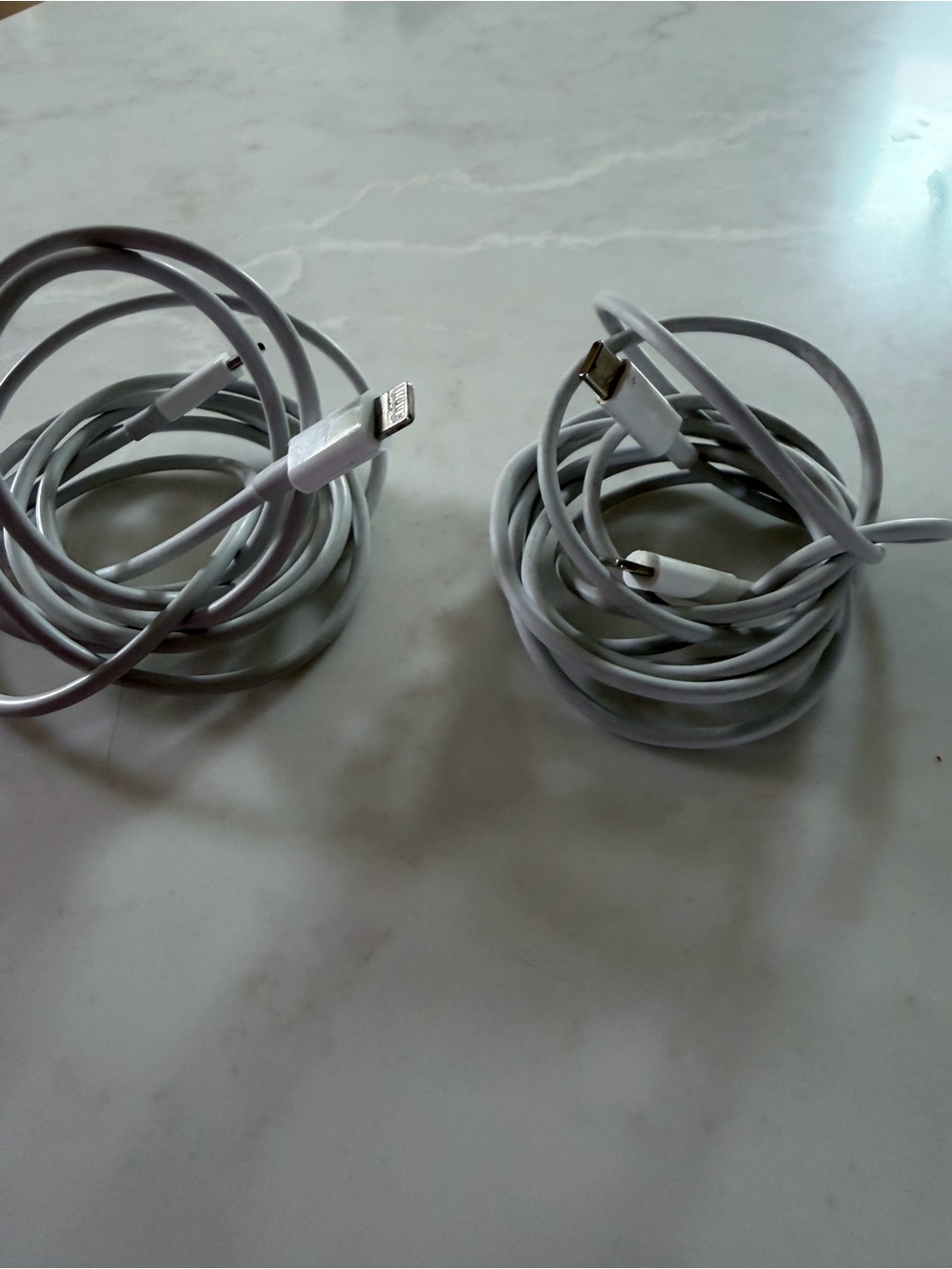 2 Apple Charging Cables 6ft – USB-C to Lightning